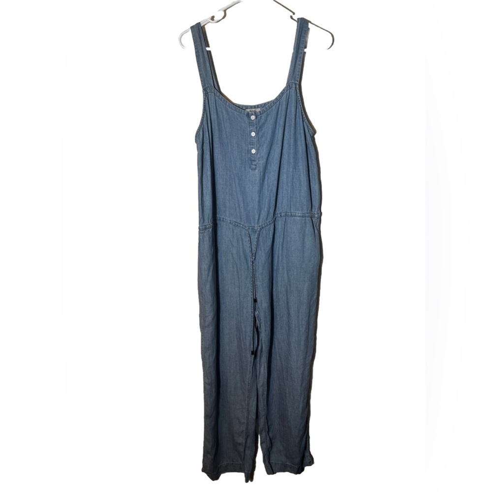 Rails Brooklyn Chambray Sleeveless Jumpsuit Size L - Picture 4 of 7